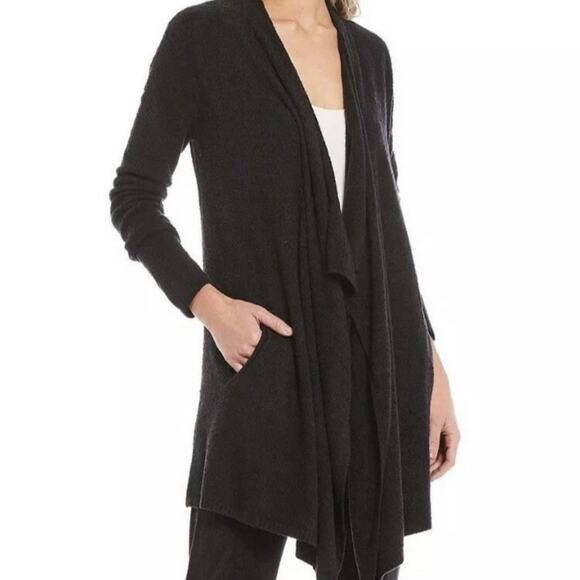 Barefoot Dreams BeCozyChic Lite® Island Wrap - Black - L/XL EUC - Picture 1 of 11